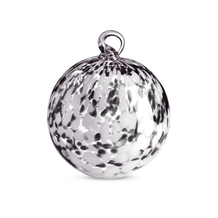 IVV BALLS Palla di natale ø14cm, h17cm - bianco/grigio