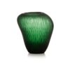 IVV CARVING Vaso in vetro satianto con righe molate h23cm - verde