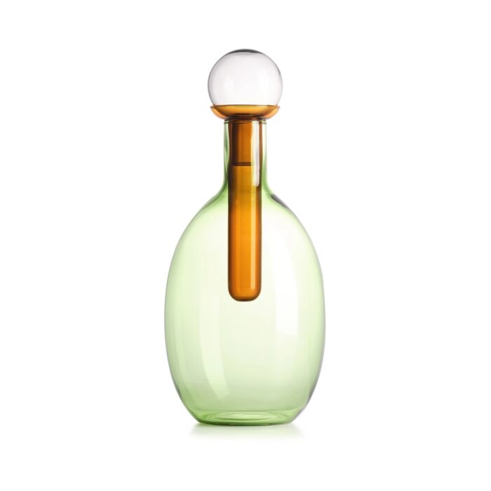 IVV CHEMICAL Bottiglia h32,5cm  - verde/ambra/grigio