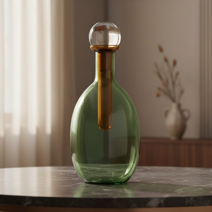 IVV CHEMICAL Bottiglia h32,5cm  - verde/ambra/grigio