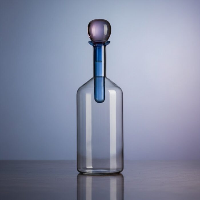 IVV CHEMICAL Bottiglia h40,5cm  - grigio/blu/rosa