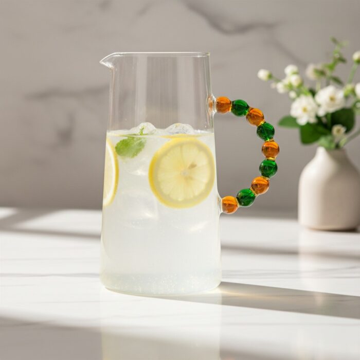 IVV COLLIER Caraffa h21cm - trasparente/verde/ambra
