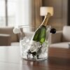IVV COLLIER Secchiello champagne h20cm 4lt - trasparente/bianco/grigio