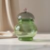 ivv-gli-scacchi-contenitore-vetro-borosilicato-25cm-verde-grigio-rosa-2.jpg IVV GLI SCACCHI Contenitore vetro borosilicato 25cm - verde-grigio-rosa