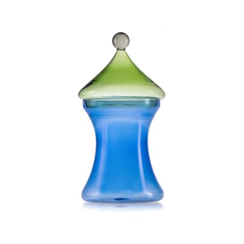 ivv-gli-scacchi-contenitore-vetro-borosilicato-36cm-blu-verde-grigio-1.jpg IVV GLI SCACCHI Contenitore vetro borosilicato 36cm - blu-verde-grigio