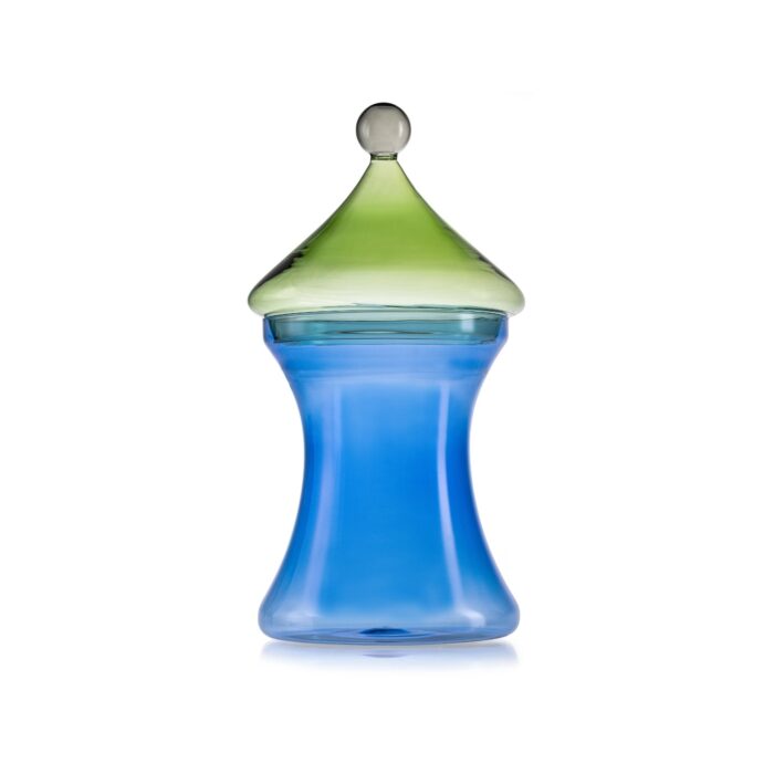 ivv-gli-scacchi-contenitore-vetro-borosilicato-36cm-blu-verde-grigio-1.jpg IVV GLI SCACCHI Contenitore vetro borosilicato 36cm - blu-verde-grigio