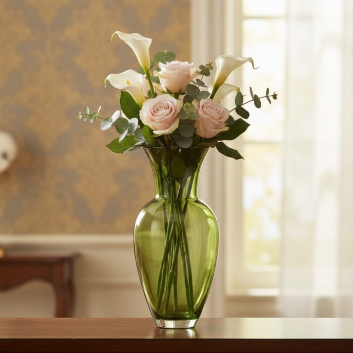 IVV HYDRIA Vaso incamiciato h31cm - verde smeraldo