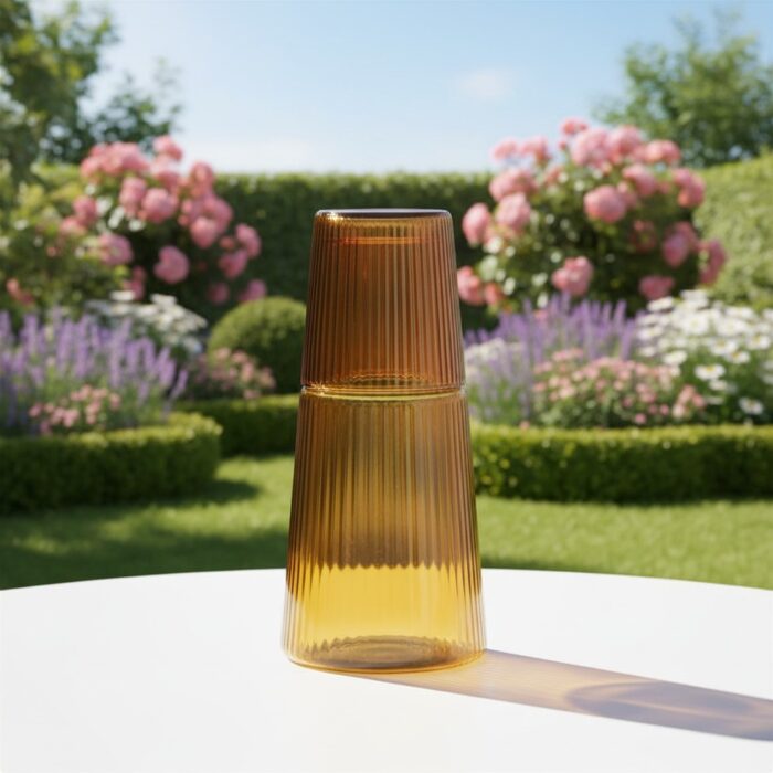 IVV NARCISO Caraffa con bicchiere 60+23cl - ambra