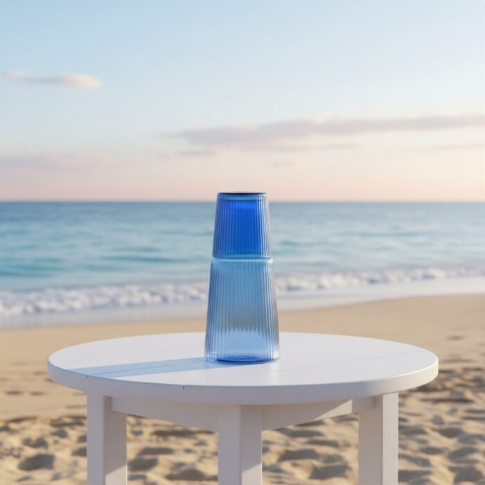 IVV NARCISO Caraffa con bicchiere 60+23cl - blu