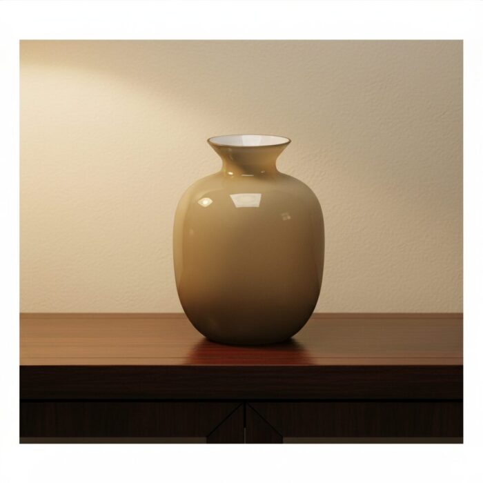 IVV RIALTO Vaso h18,5cm incamiciato - tabacco