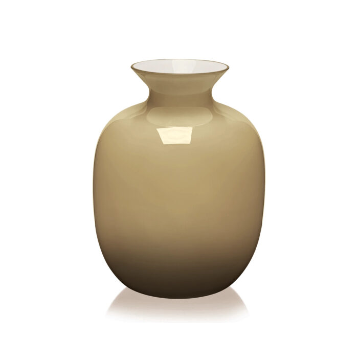 IVV RIALTO Vaso h24cm incamiciato - tabacco