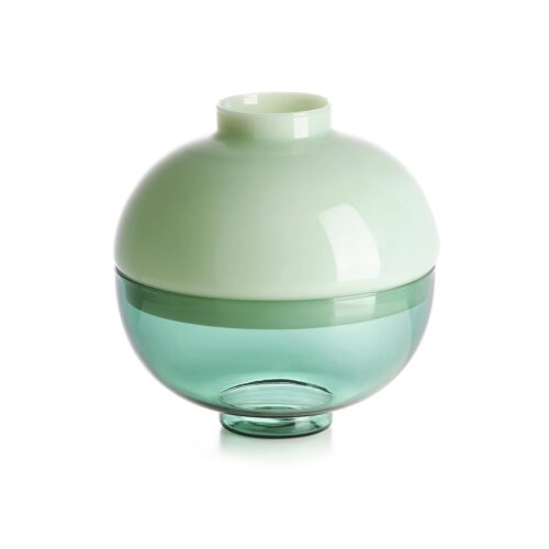 ivv-scarlet-coppa-vaso-h20cm-verde-verde-trasparente-1.jpeg IVV SCARLET Coppa/Vaso h20cm - verde/verde trasparente