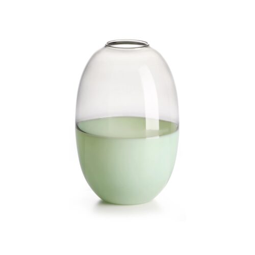 ivv-scarlet-vaso-h20cm-verde-grigio-trasparente-1.jpeg IVV SCARLET Vaso h20cm - verde/grigio trasparente