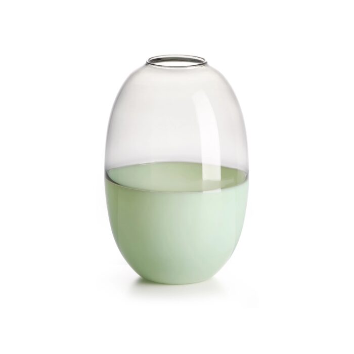 IVV SCARLET Vaso h20cm - verde/grigio trasparente