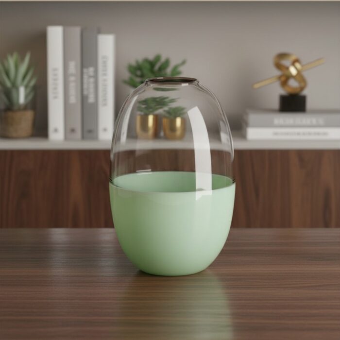IVV SCARLET Vaso h20cm - verde/grigio trasparente