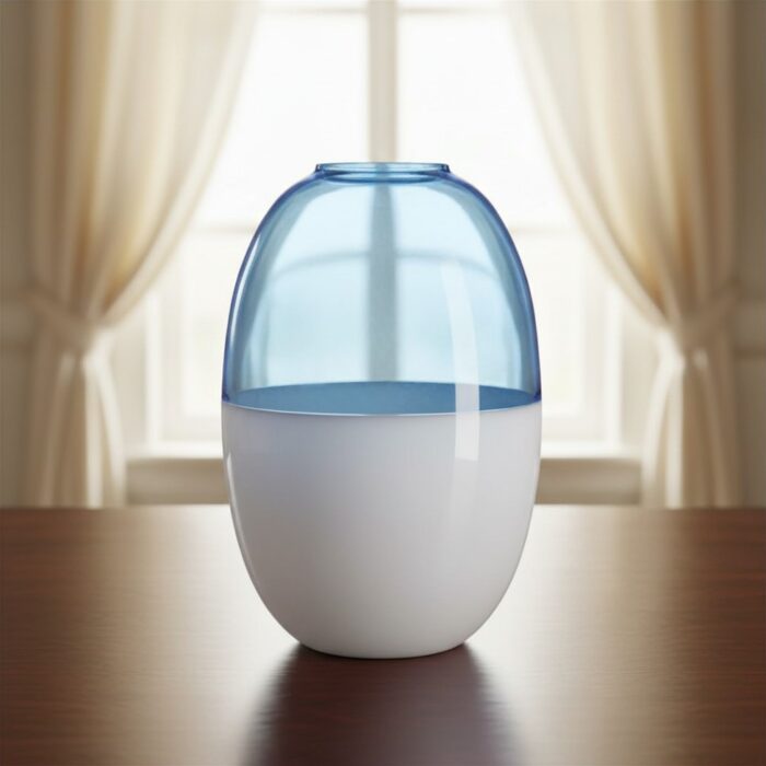 IVV SCARLET Vaso h25cm - bianco/blu trasparente
