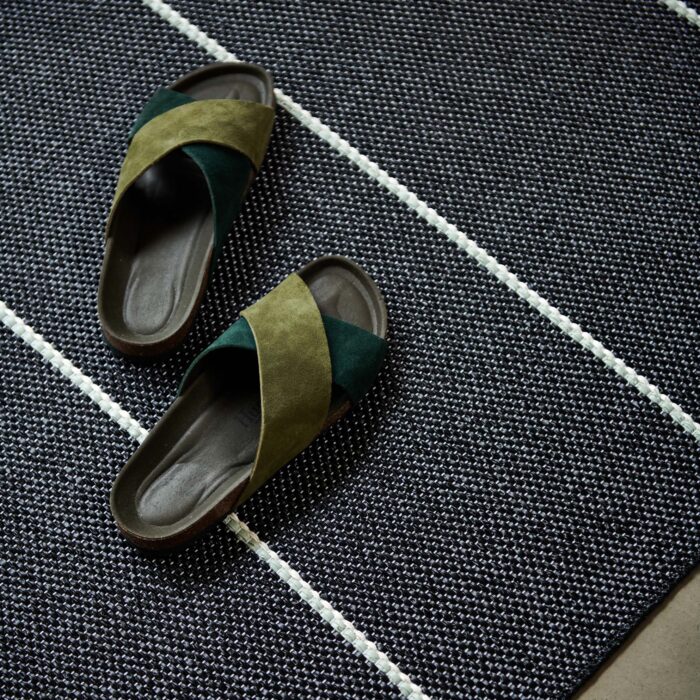 Pappelina LEA Tappeto Black/Misty Mint/Vanilla