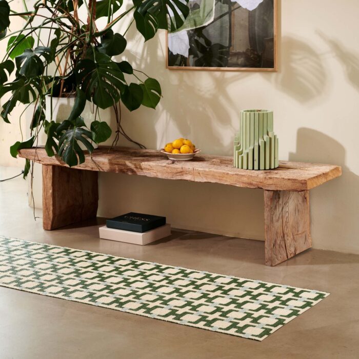 Pappelina Tappeto Leaf/Cream/sage 7