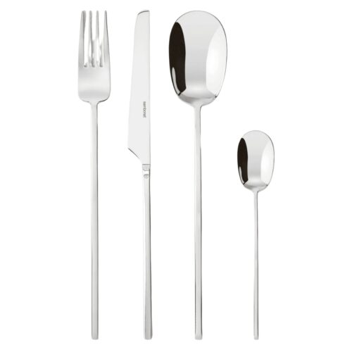 Sambonet 100 INOX Servizio posate per 6 persone 24 pezz in acciaio finitura lucida