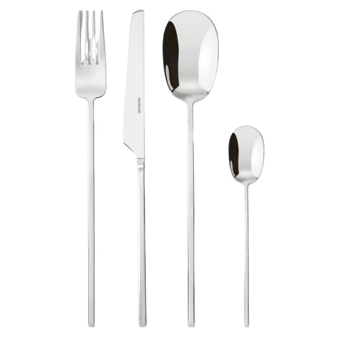Sambonet 100 INOX Servizio posate per 6 persone 24 pezz in acciaio finitura lucida