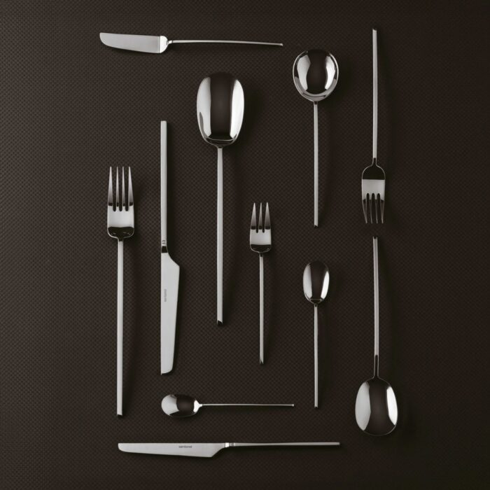 Sambonet 100 INOX Servizio posate per 6 persone 24 pezz in acciaio finitura lucida