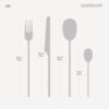 Sambonet 100 INOX Servizio posate per 6 persone 24 pezz in acciaio finitura lucida