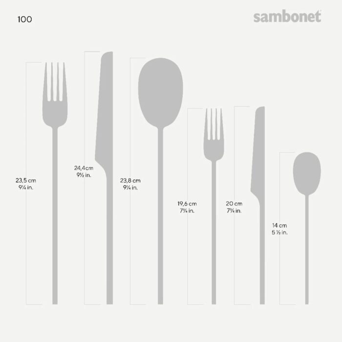 Sambonet 100  Servizio posate 36 pezzi 100 PVD gold