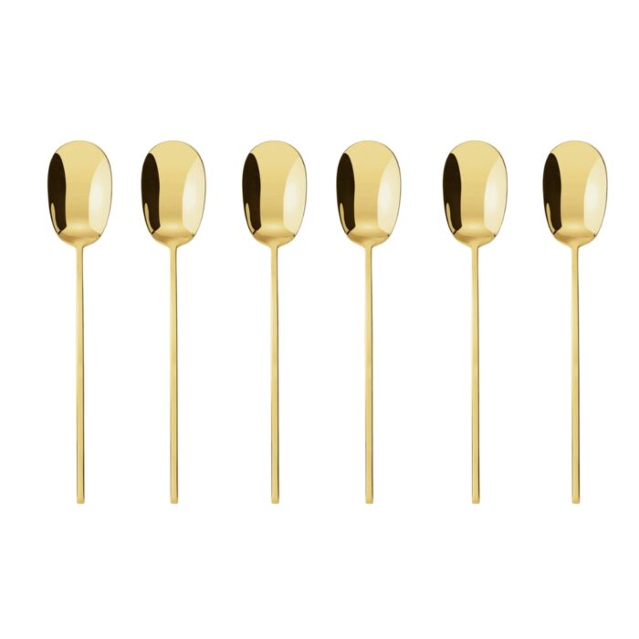 Sambonet 100 Set 6 cucchiaini moka PVD gold