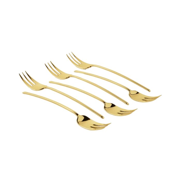 Sambonet 100 Set 6 forchette dolce PVD gold