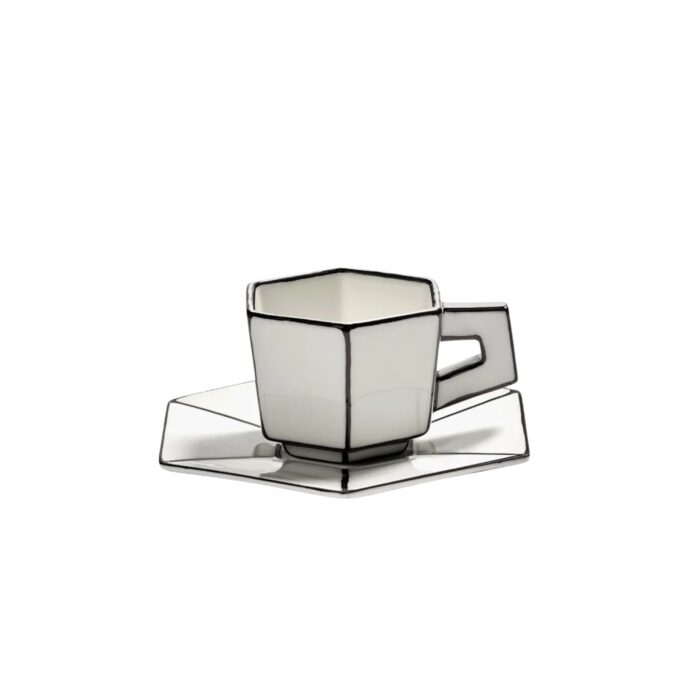 serax-carte-blanche-tazzina-espresso-con-piattino-bianco-e-nero-1.jpg Serax CARTE BLANCHE Tazzina espresso con piattino - bianco e nero