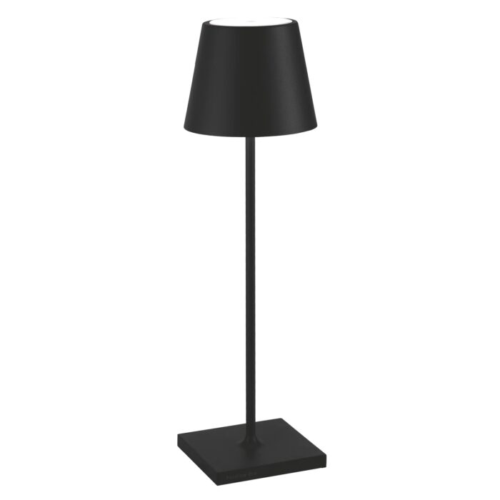 zafferano-luci-poldina-pro-lampada-da-tavolo-nero-opaco-1.jpg Zafferano Luci POLDINA PRO Lampada da tavolo - nero opaco
