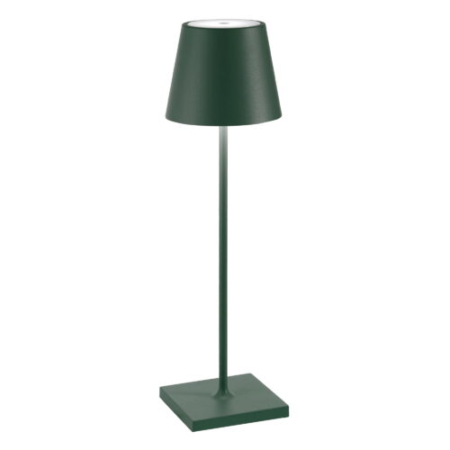 zafferano-luci-poldina-pro-lampada-da-tavolo-verde-scuro-raggrinzante-1.jpg Zafferano Luci POLDINA PRO Lampada da tavolo - verde scuro raggrinzante