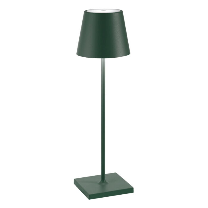 zafferano-luci-poldina-pro-lampada-da-tavolo-verde-scuro-raggrinzante-1.jpg Zafferano Luci POLDINA PRO Lampada da tavolo - verde scuro raggrinzante