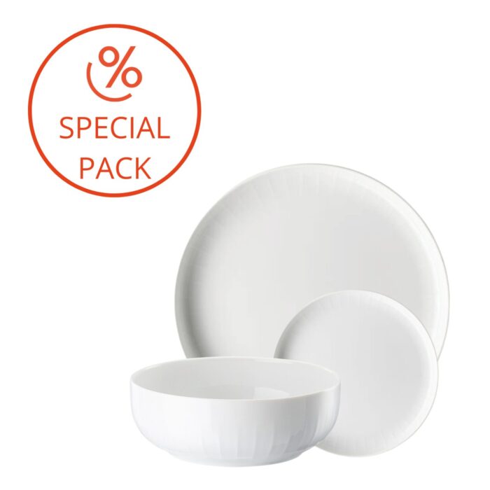 Arzberg JOYN GOURMET Kit piatti per 6 persone 18 pezzi - bianco