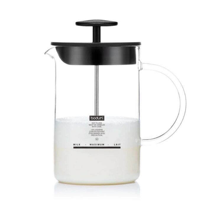 Bodum LATTEO Montalatte manico in vetro 0,25L - black
