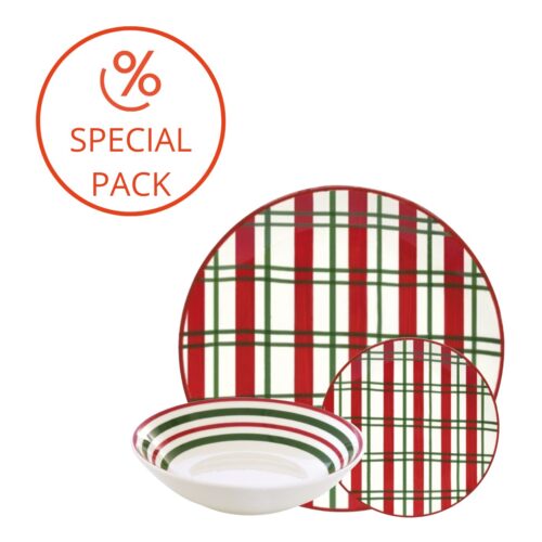 easy-life-tartan-kit-piatti-per-6-persone-18-pezzi-1.jpg Easy Life TARTAN Kit piatti per 6 persone 18 pezzi