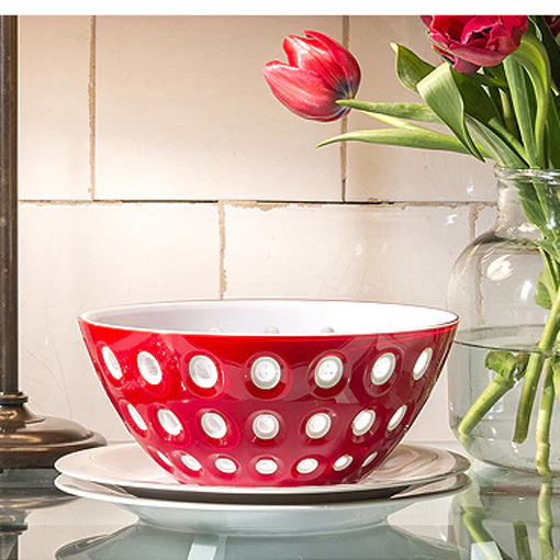 Guzzini LE MURRINE Contenitore - rosso/bianco