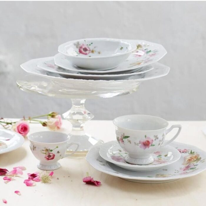 Rosenthal MARIA PINK ROSE Kit piatti per 6 persone 26 pezzi