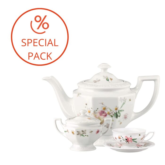 Rosenthal MARIA PINK ROSE Kit the per 6 persone 8 pezzi
