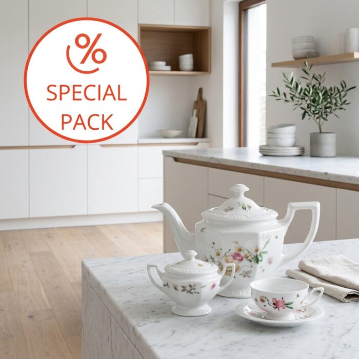 Rosenthal MARIA PINK ROSE Kit the per 6 persone 8 pezzi