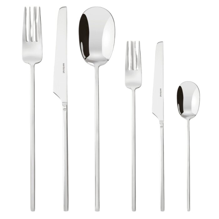 Sambonet 100 INOX Servizio posate per 6 persone 36 pezzi acciaio finitura lucida