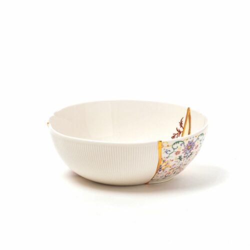 Seletti KINTSUGI Ciotola 19cm nr.1 - bianco/multicolore