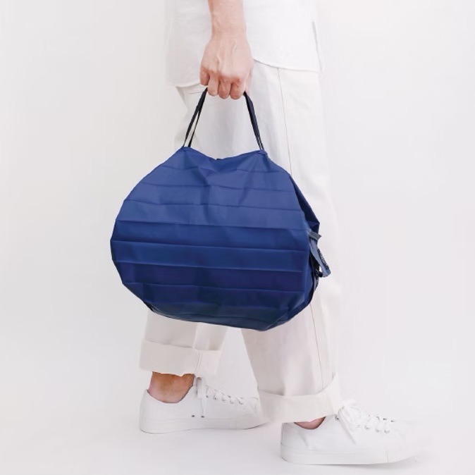shupatto-compact-l-borsa-pieghevole-40l-blu-2.jpg Shupatto COMPACT L Borsa pieghevole 40L - blu