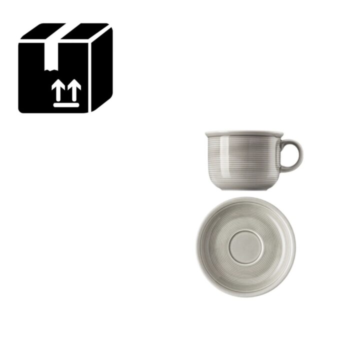 Thomas TREND COLOUR Kit 6 tazzine espresso con piattino - moon grey