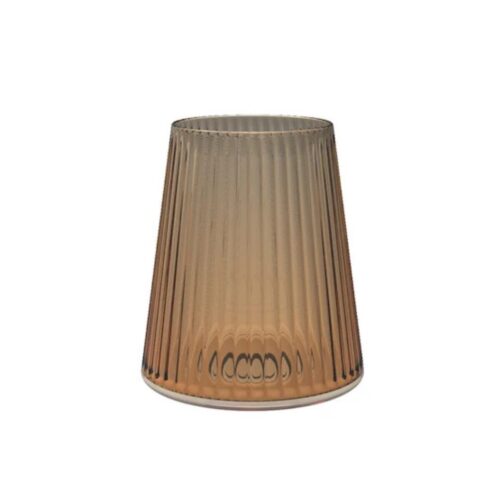 Trebonn SPLITGLASS EASY Bicchiere per acqua/vino 55cl in materiale sintetico (senza stelo) - amber
