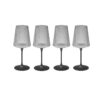 Trebonn SPLITGLASS EASY Set 4 bicchieri con 4 steli in materiale sintetico - trasparente