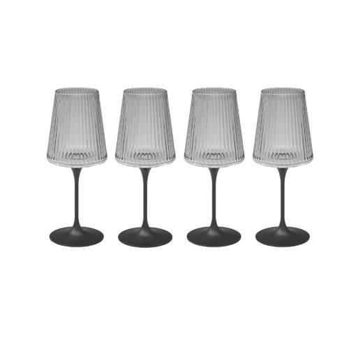 Trebonn SPLITGLASS EASY Set 4 bicchieri con 4 steli in materiale sintetico - trasparente