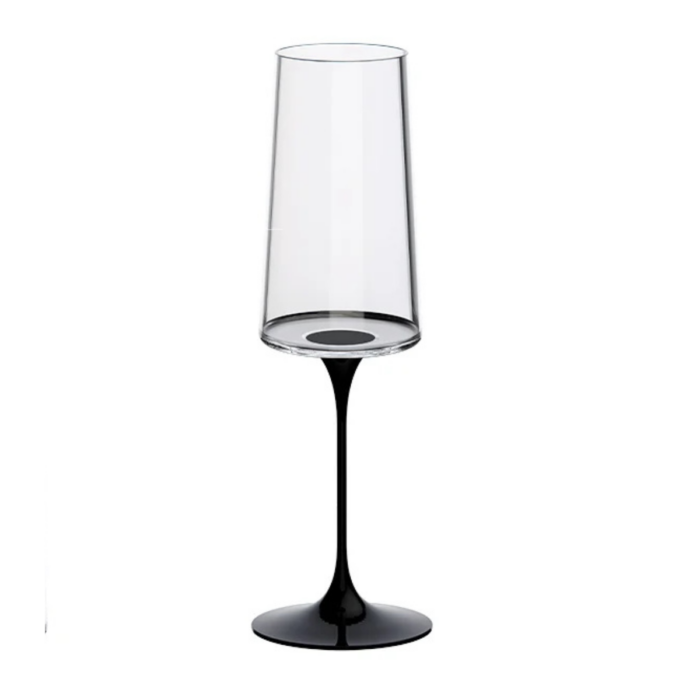 Trebonn SPLITGLASS ORIGINAL Set 2 flute 32cl (senza stelo) - black