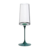 Trebonn SPLITGLASS ORIGINAL Set 2 flute 32cl (senza stelo) - green