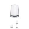 Trebonn SPLITGLASS ORIGINAL Set da 2 bicchieri da vino bianco 28cl (senza stelo) - black